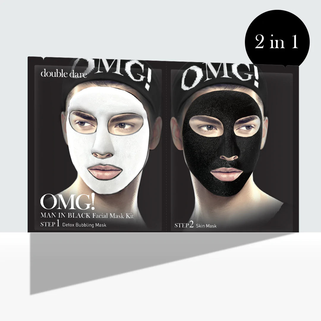 OMG Mask - Man in Black Facial Mask Kit