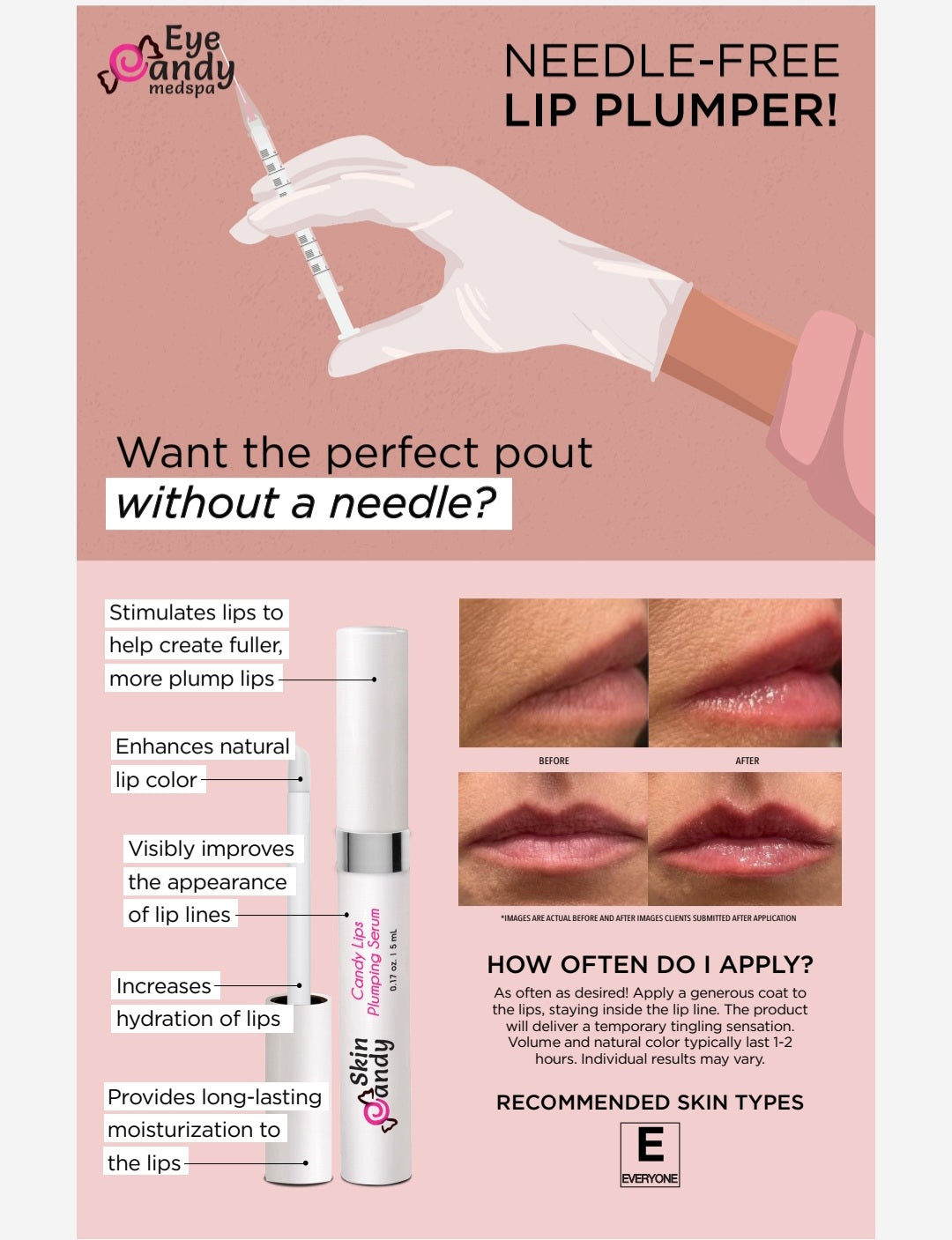 *Skin Candy Lip Plumping Serum