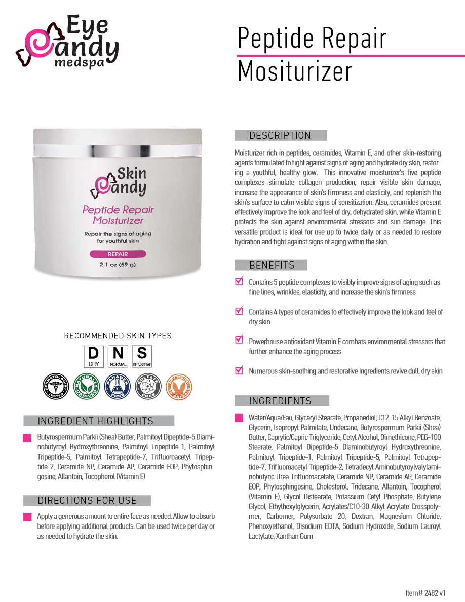 *Skin Candy Peptide Repair Moisturizer