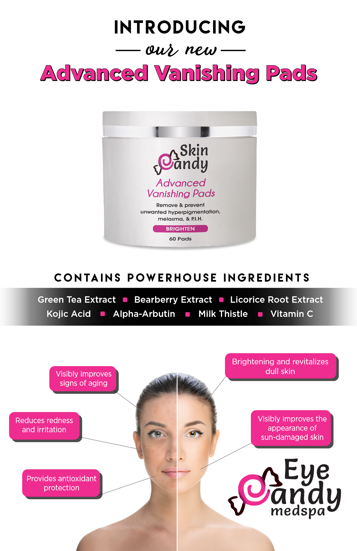 *Skin Candy Advanced Vanishing Pads - 6% Hydroquinone