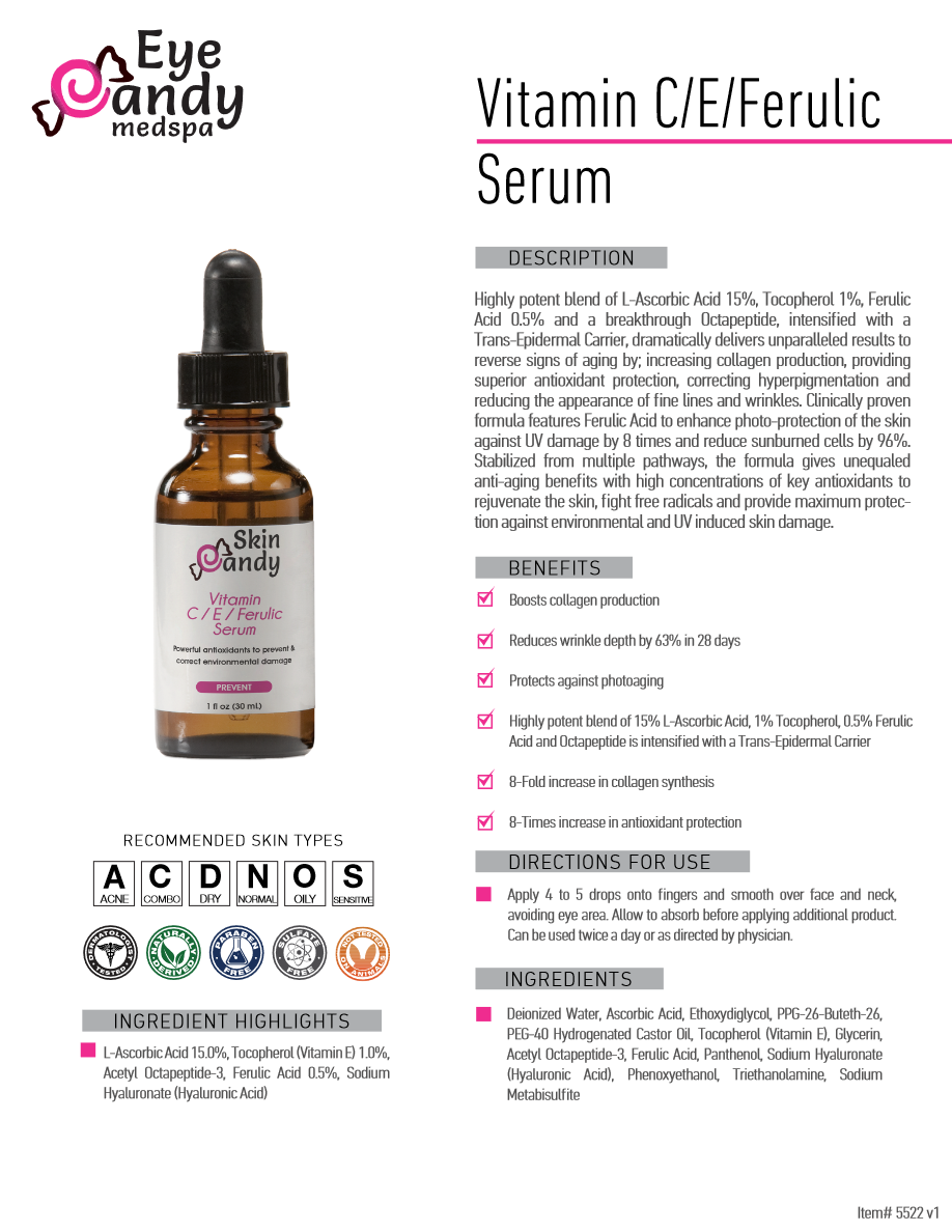 *Skin Candy Vitamin C / E / Ferulic Serum